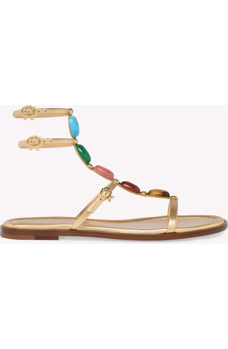 Gianvito Rossi Shanti 05 Sandals, Main, color, Metallic Gold