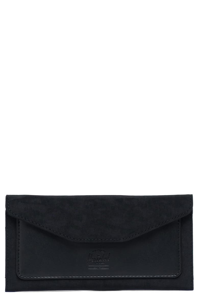 Herschel Supply Co. Herschel Supply Co Large Orion RFID Canvas & Leather Wallet, Main, color, 