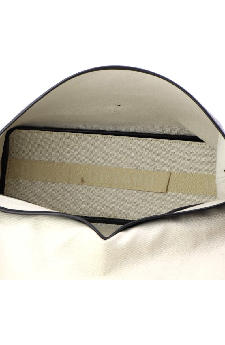 Pre-Owned Goyard Capetien Messenger Bag Coated Canvas, Alternate, color, Black