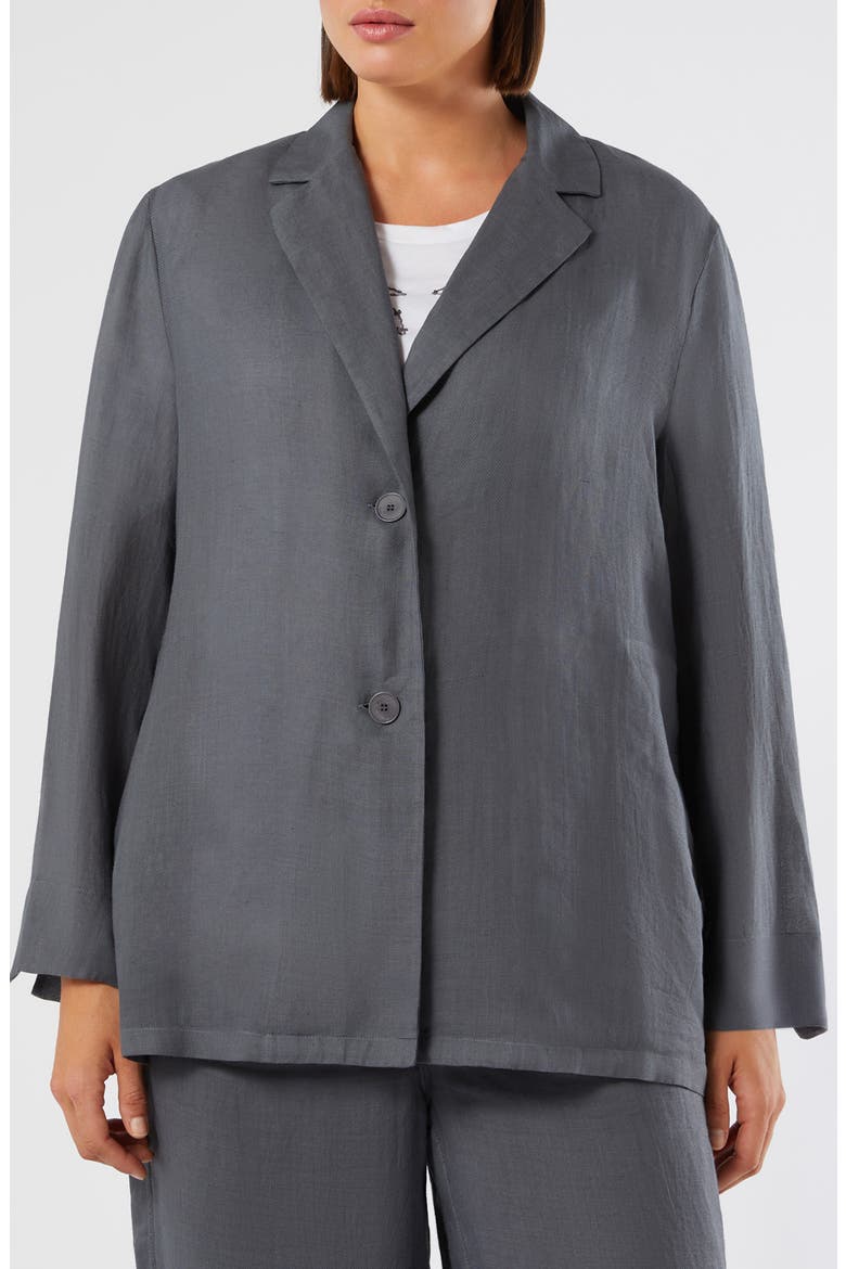 Vozioso Ramie Jacket, Main, color, MEDIUM GREY