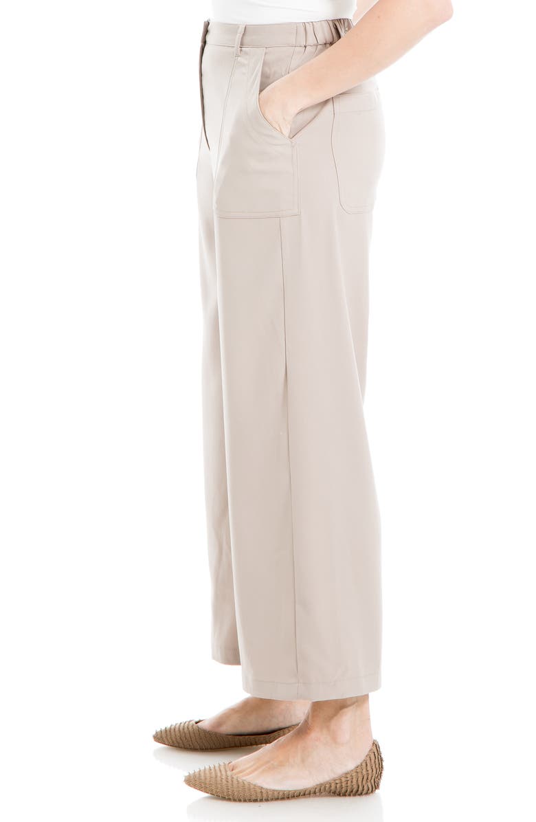 MAX STUDIO Crop Wide Leg Pants, Alternate, color, Cobbstne