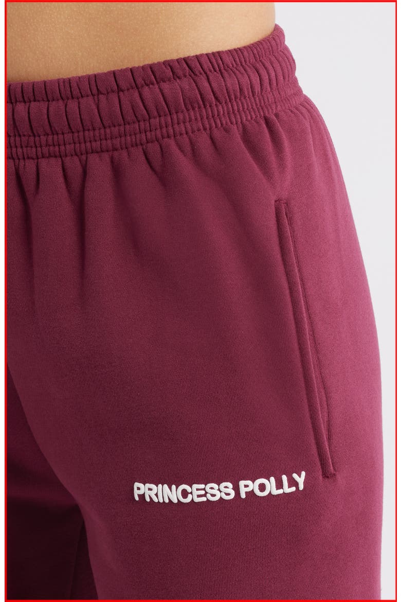 Logo Drawstring Sweatpants, Alternate, color, BURGUNDY