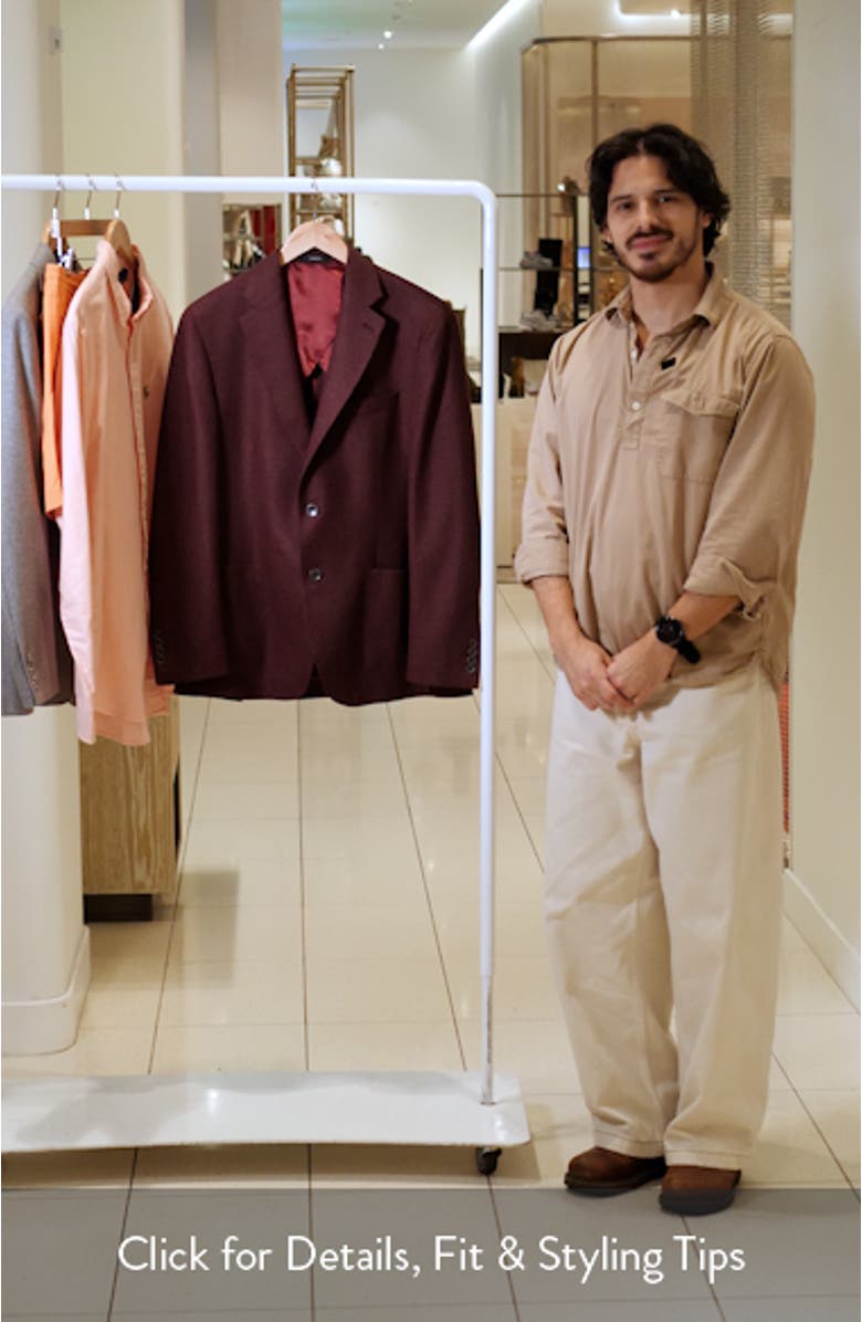 Iker Slim Fit Cashmere Sport Coat, sales video thumbnail