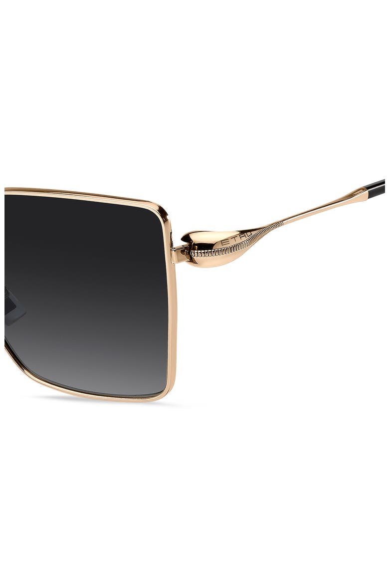59mm Geometric Square Sunglasses, Alternate, color, ROSE GOLD/ DARK GREY SF