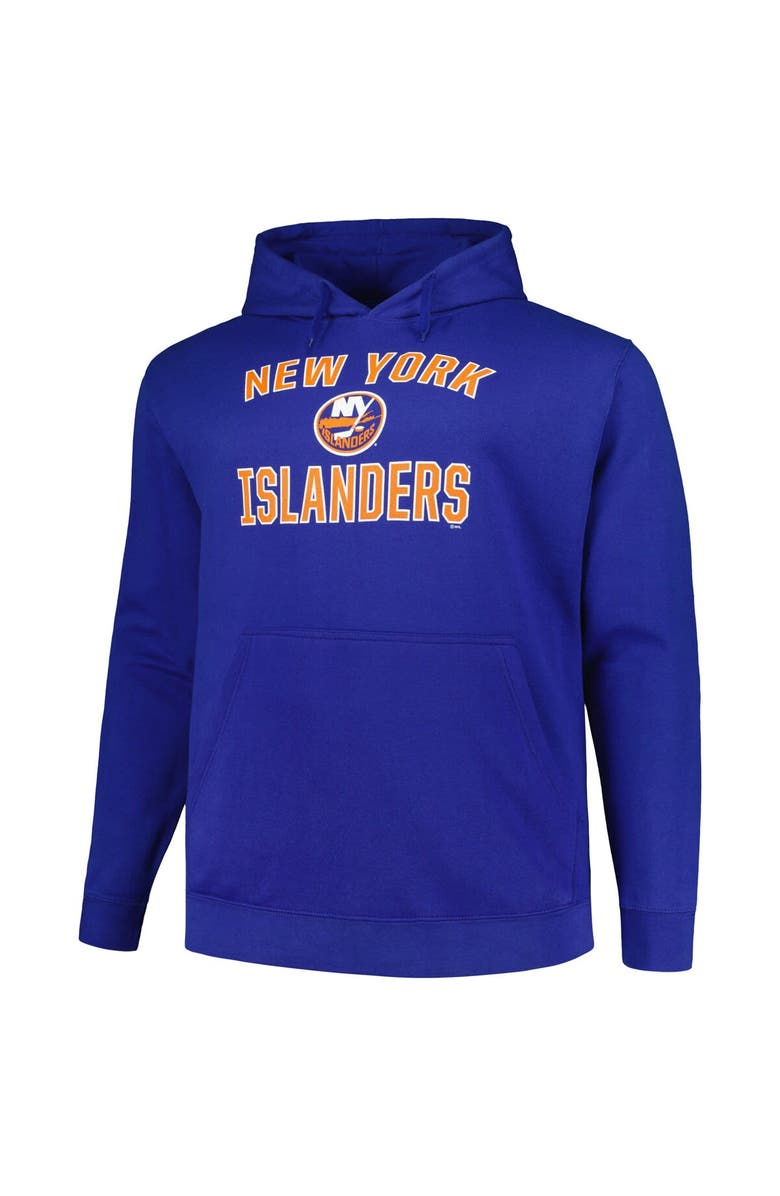 PROFILE Men's Profile Royal New York Islanders Big & Tall Arch Over Logo Pullover Hoodie, Alternate, color, Royal