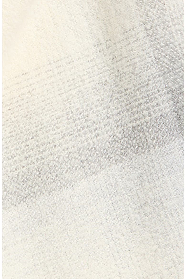 Blurred Cashmere & Silk Bouclé Fringe Scarf, Alternate, color, ECRU