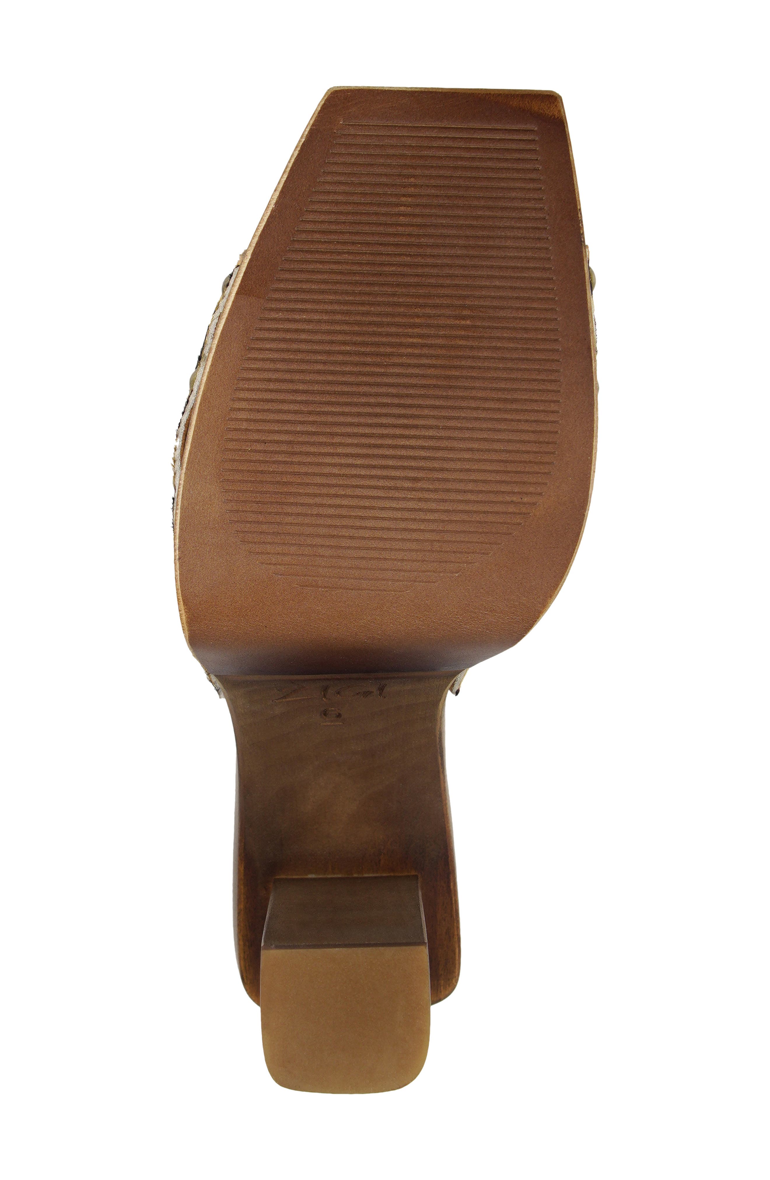 Cassidey Leather Platform Slide Sandal, Alternate, color, LEOPARD LEATHER
