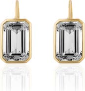 GOSHWARA Gossip Emerald Cut Drop Earrings