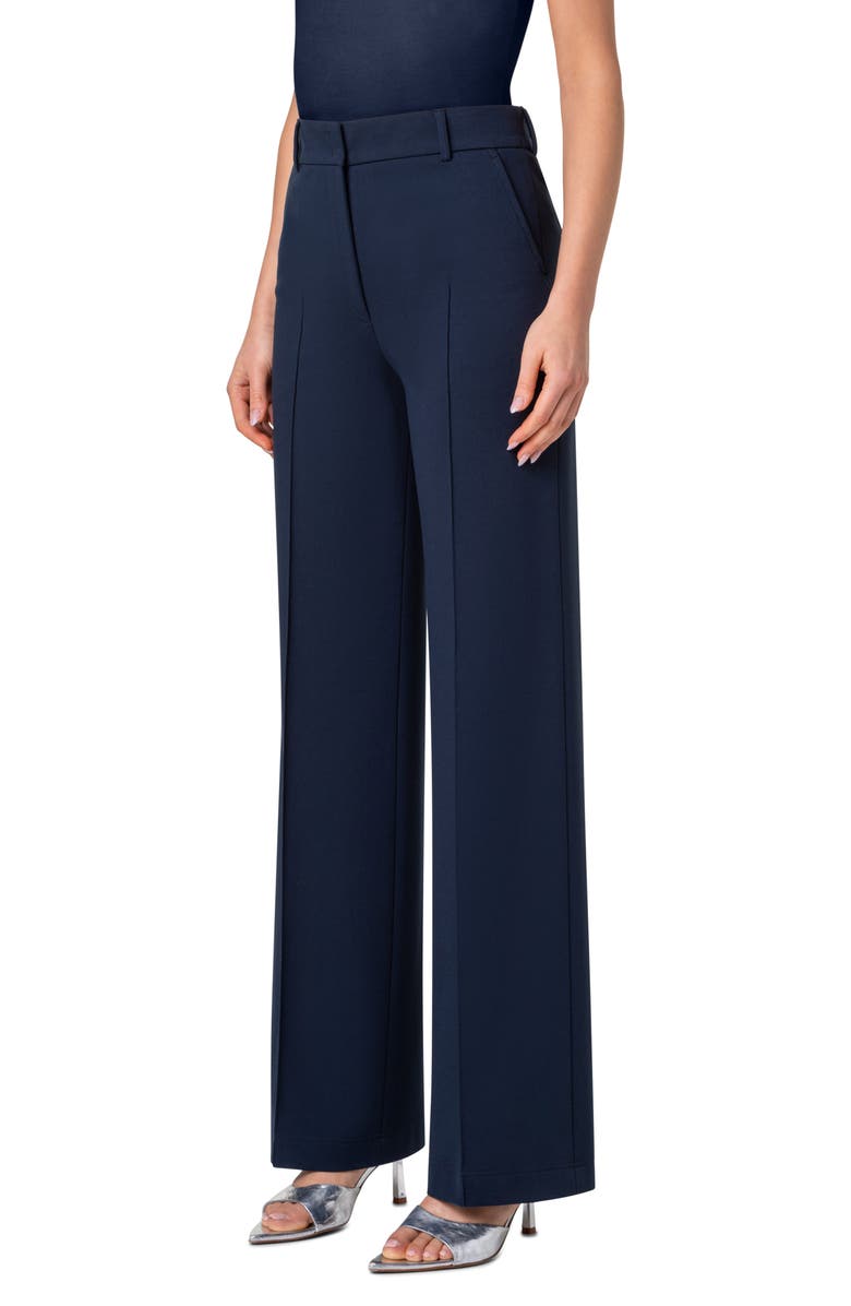 Akris punto Chiaro Straight Leg Jersey Pants, Alternate, color,
