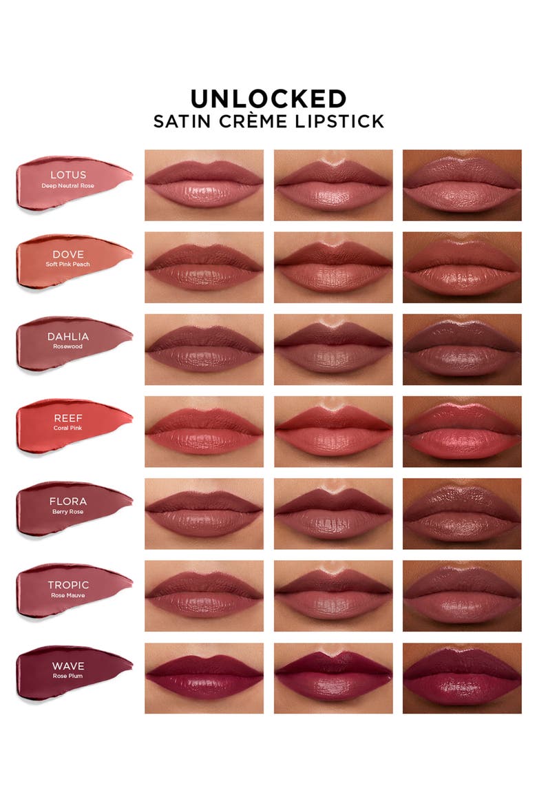 Unlocked Satin Crème Lipstick, Alternate, color, LOTUS 314
