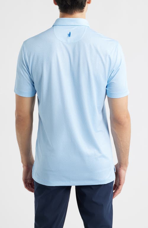 Johnnie-o Rud Geo Print Performance Jersey Polo In Animal Print