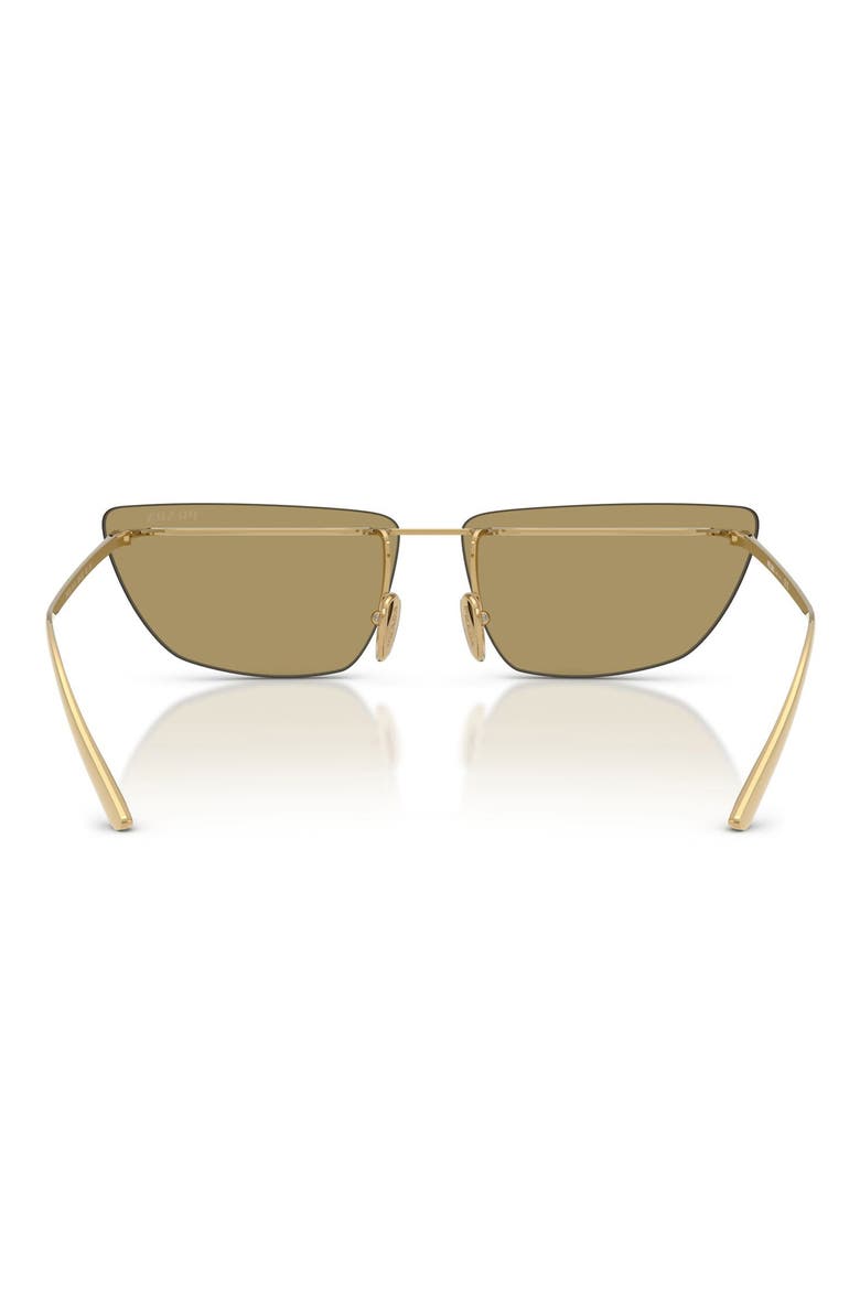 64mm Oversize Butterfly Sunglasses, Alternate, color, GOLD / GREEN OLIVE