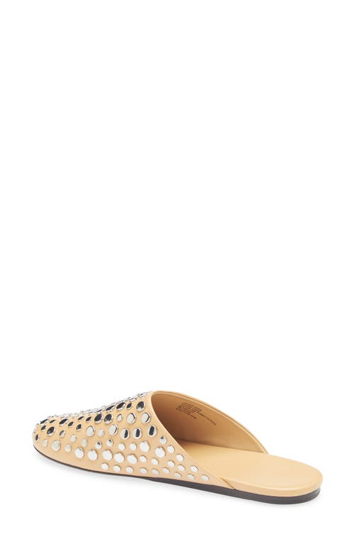 Tory Burch Stud Leather Mule In Silver