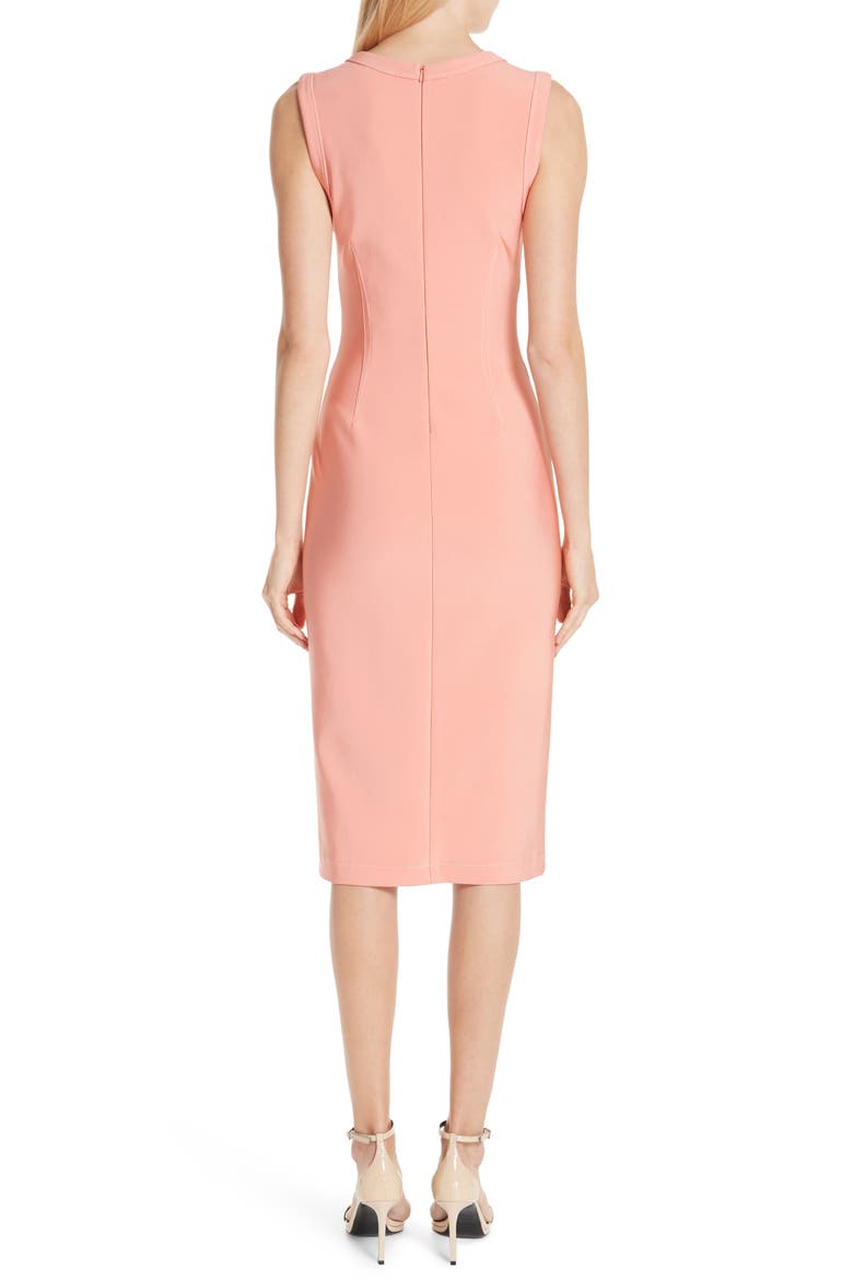 Mechanical Stretch Dress, Alternate, color, CORAL