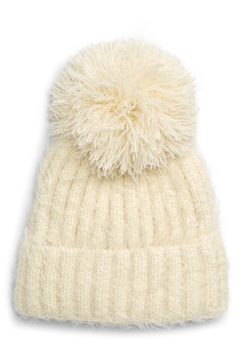 Bailey Pom Hat, Main, color, IVORY