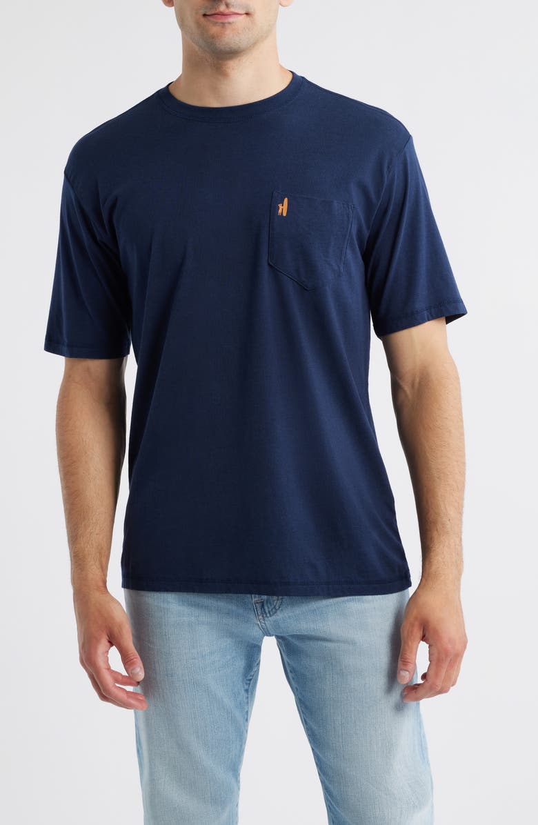 johnnie-O Kahuna Crewneck T-Shirt, Main, color, Navy