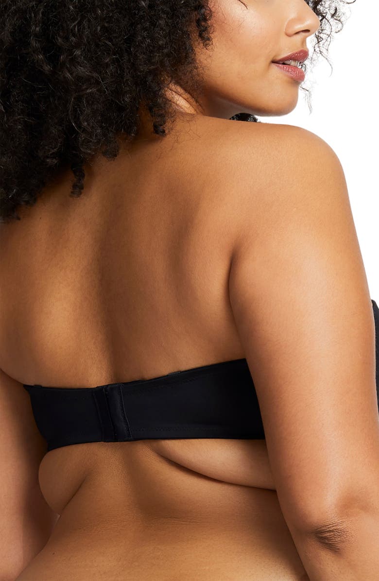 Montelle Intimates Convertible Strapless Underwire Bra, Alternate, color, Black