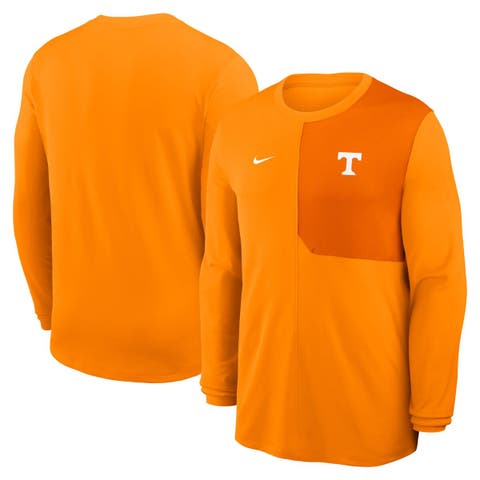 Men's Nike Tennessee Orange Tennessee Volunteers 2025 Sideline Coach UV Performance Long Sleeve T-Shirt