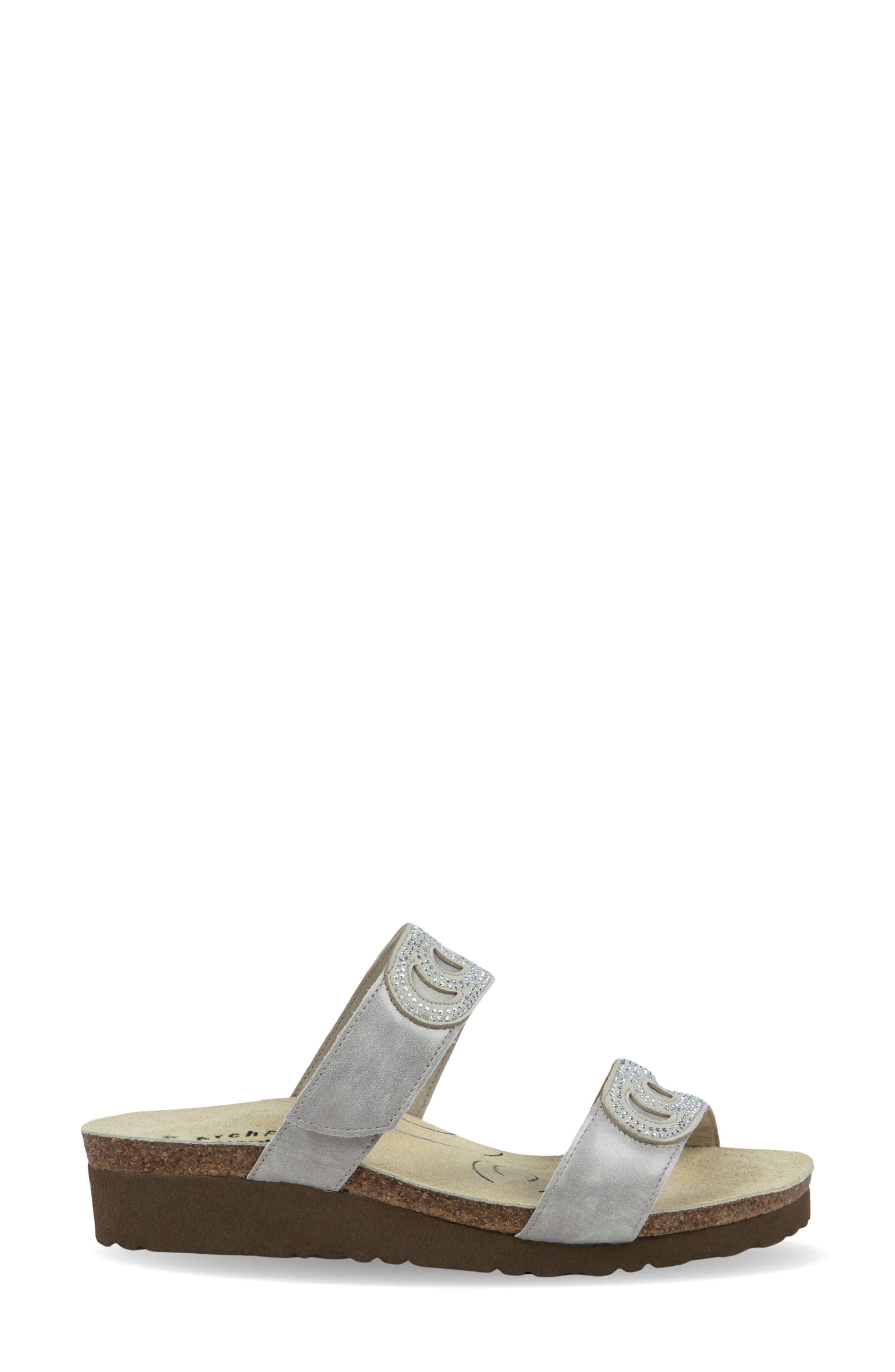 Ainsley Arch Pro Sandal, Alternate, color, QUARTZ METALLIC LEATHER