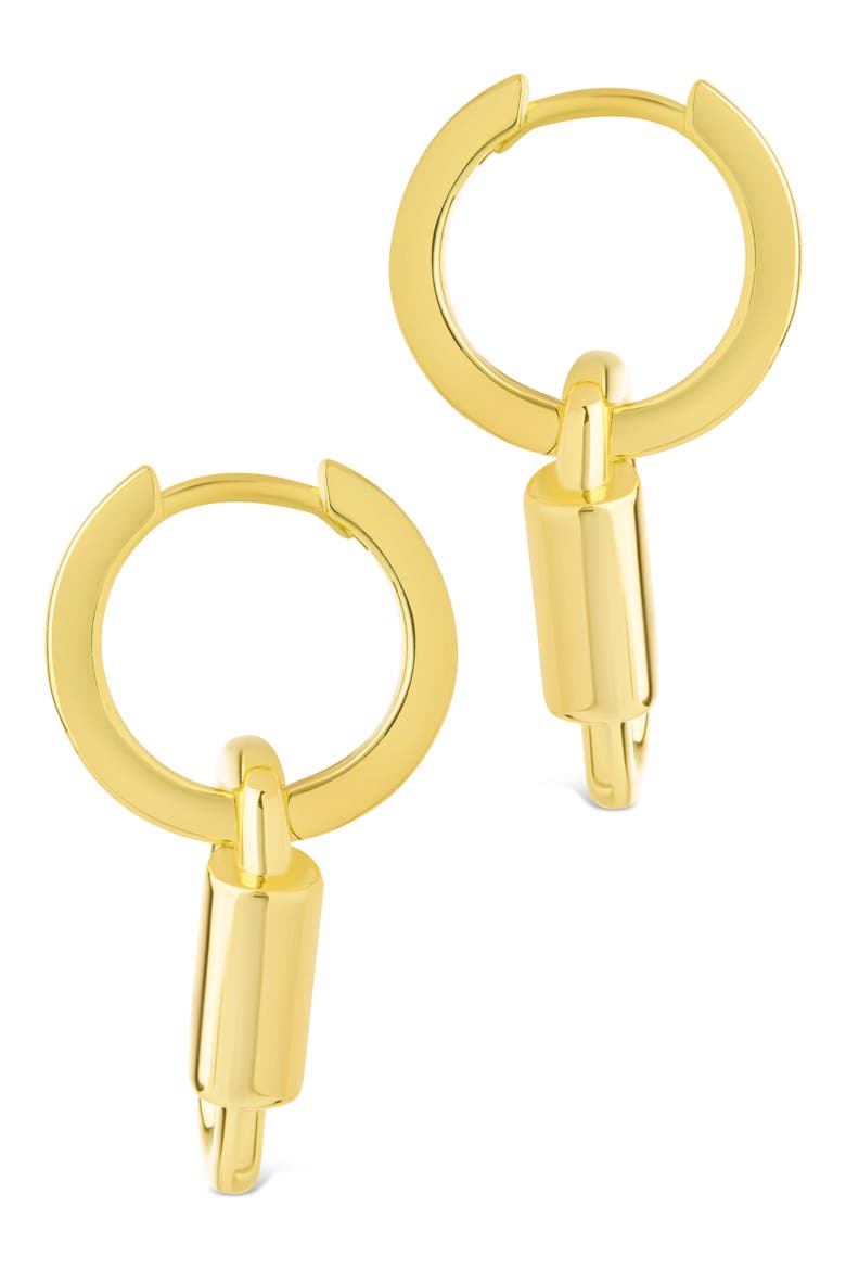 Ellison Carabiner Drop Earrings, Alternate, color, GOLD