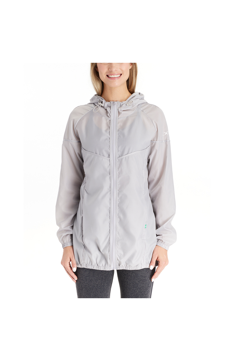 Modern Eternity Maternity Addison 3-in-1 Waterproof Maternity Windbreaker, Main, color, Light Graphite