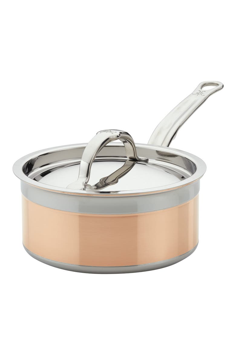 CopperBond 1.5-Quart Saucepan with Lid, Main, color, COPPER