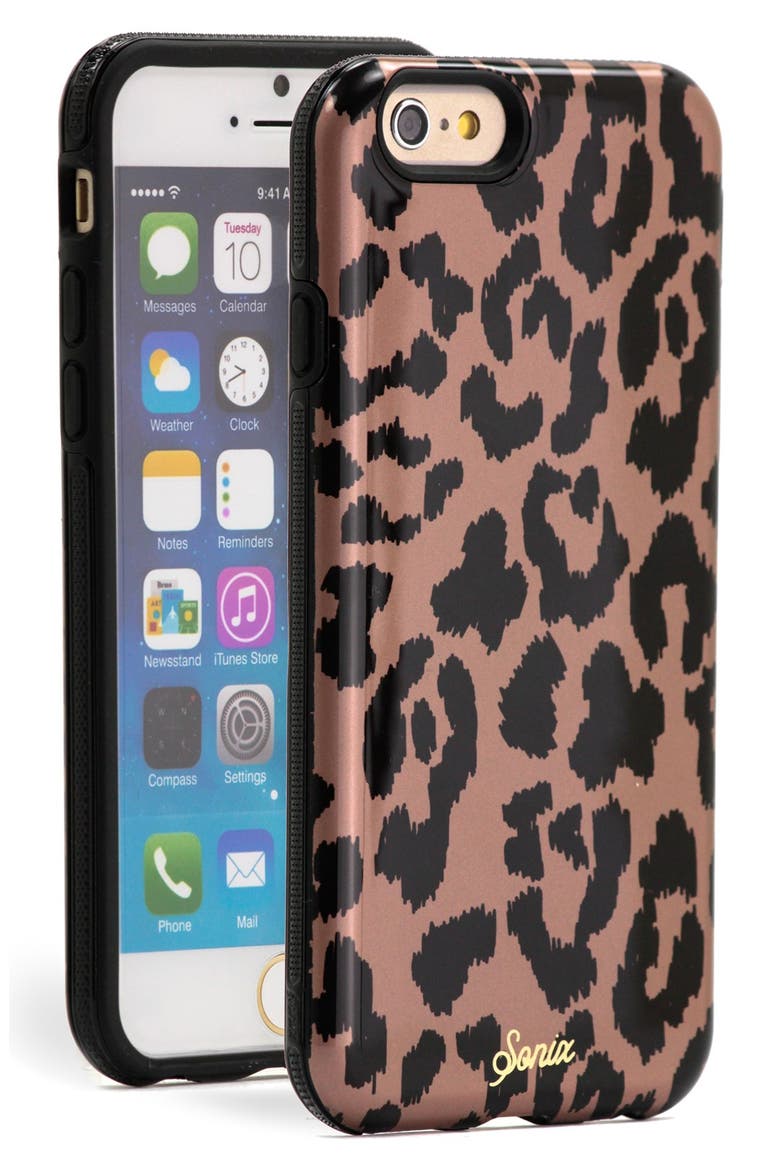 'Calico' iPhone 6 Plus Case, Main, color, BLACK MULTI