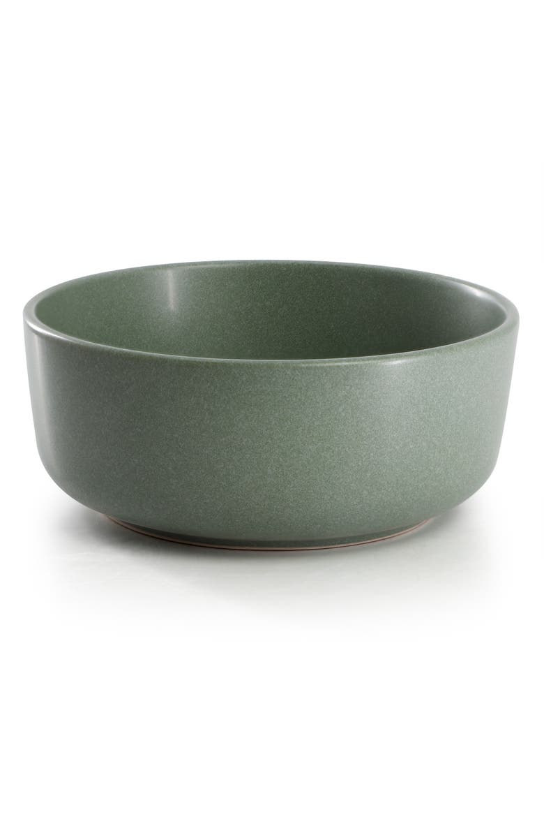 Bryant Park 12 Piece Reactive Stoneware Dinnerware Set, Alternate, color, Sage Green