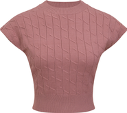 BuHu Cable Knit Soft Stretch Vest