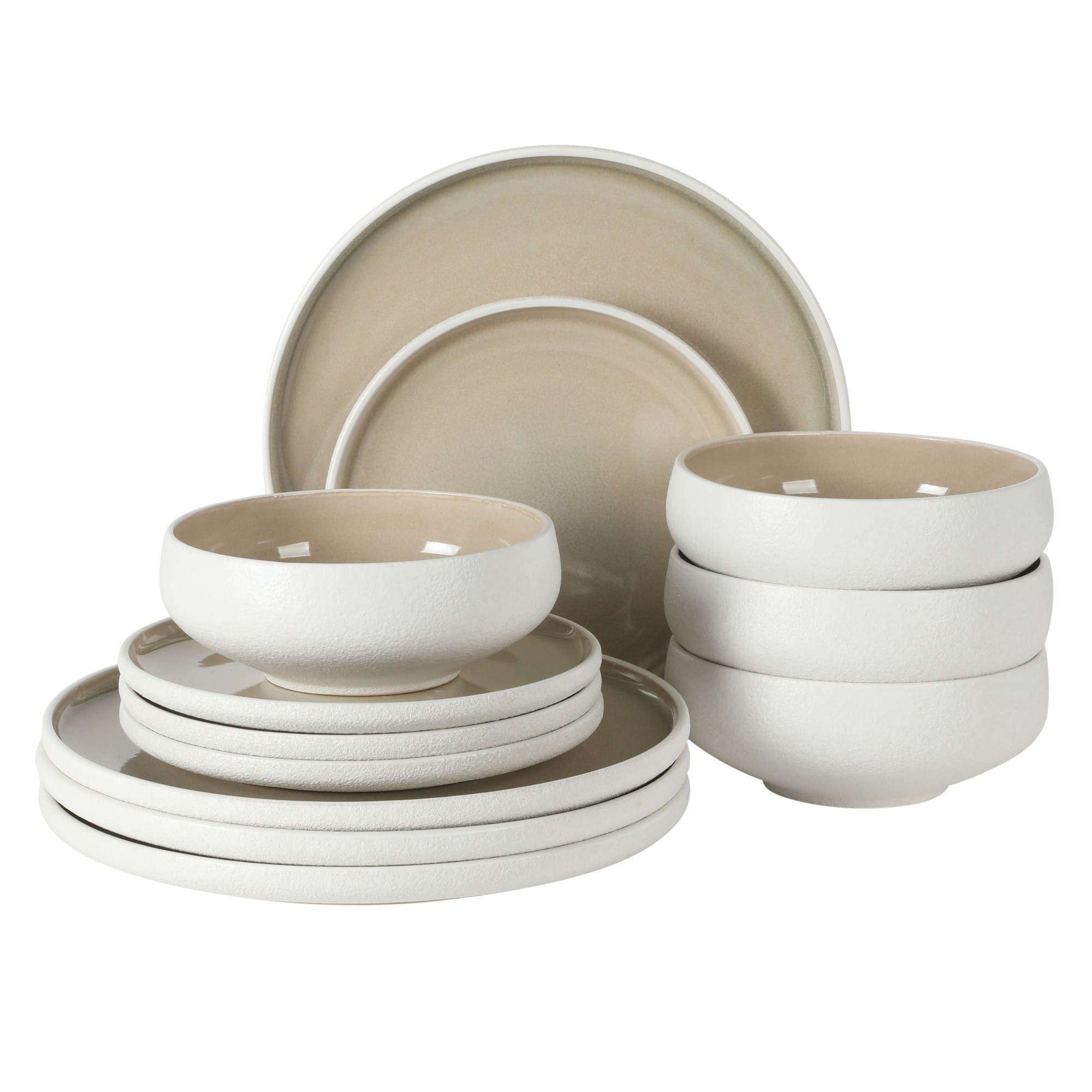 selected Taupe/White