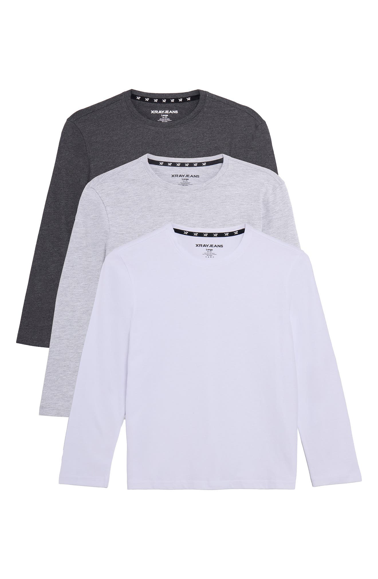 GREY/ LIGHT HEATHER GREY/WHITE