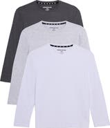 XRAY Kids' 3-Pack Long Sleeve Cotton T-Shirts