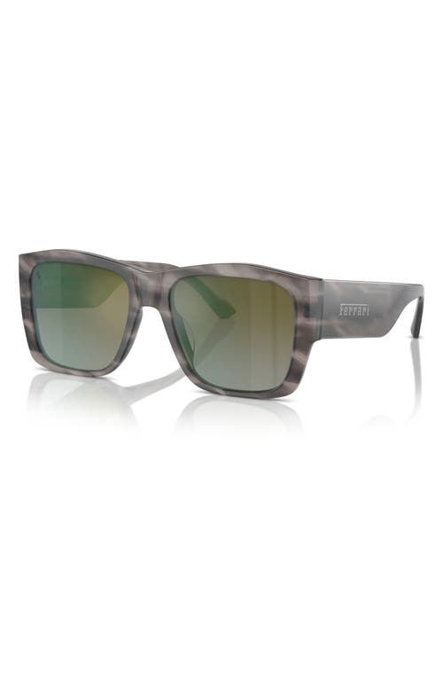 Scuderia Ferrari 56mm Square Sunglasses In Green