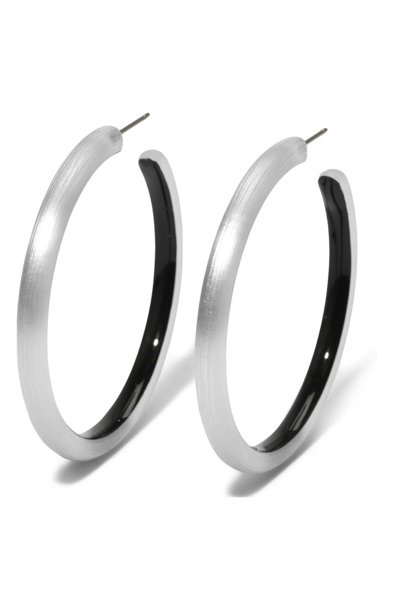 Alexis Bittar Skinny Hoop Earrings, Main, color, 