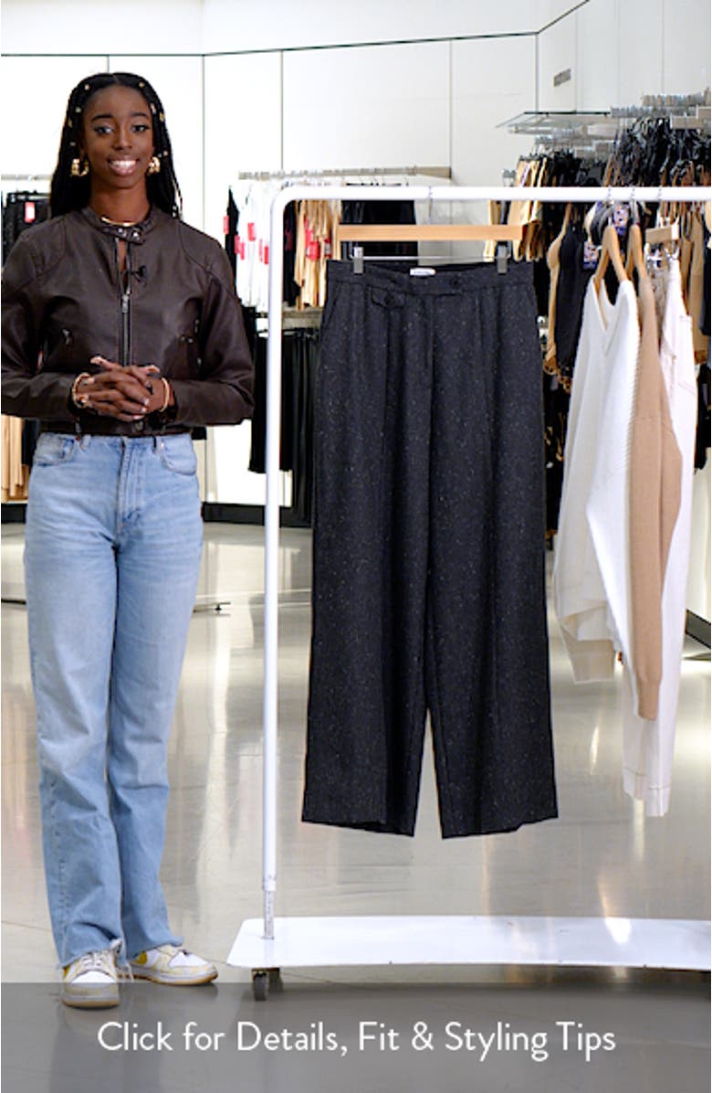 Textured Wide Leg Pants, sales video thumbnail