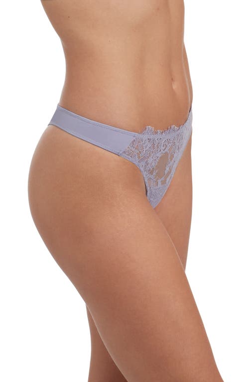 Skarlett Blue Entice Lace Front Thong In Blue