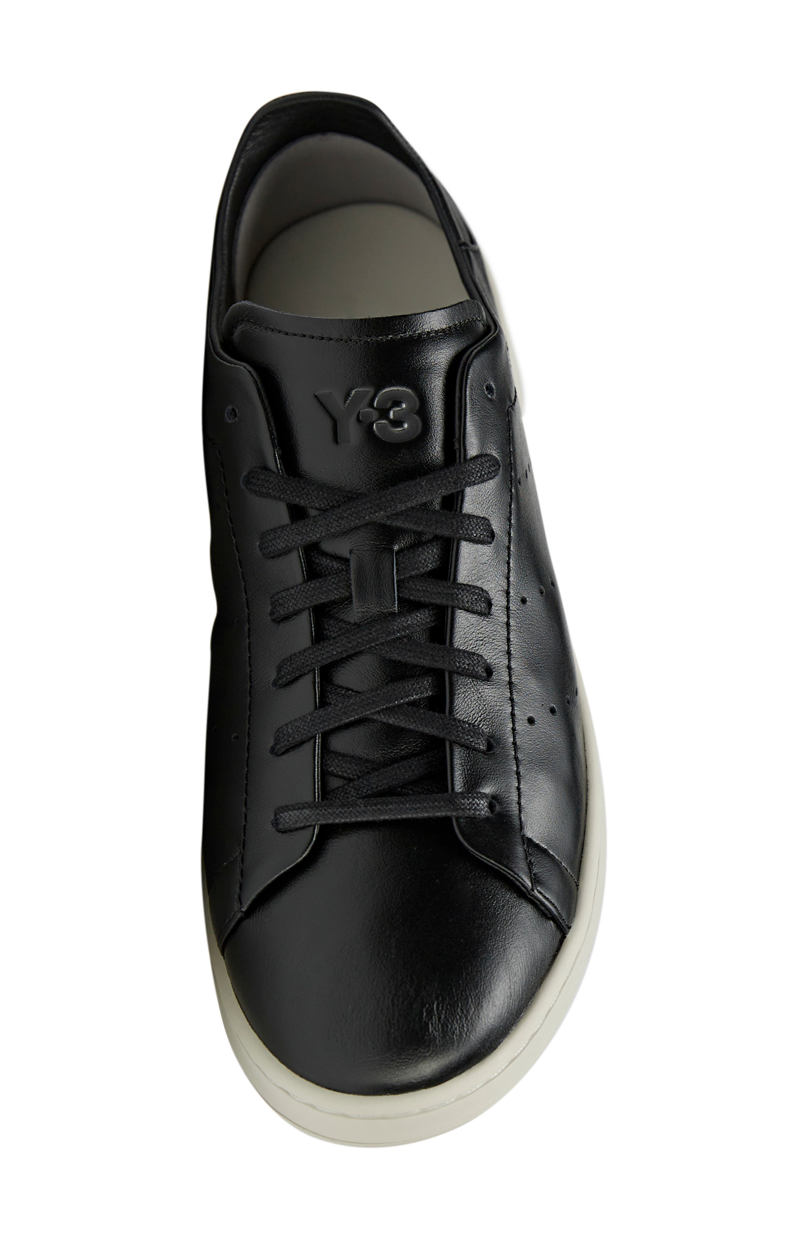 adidas Y-3 Stan Smith Sneaker, Alternate, color, Black/ Black/ Talc