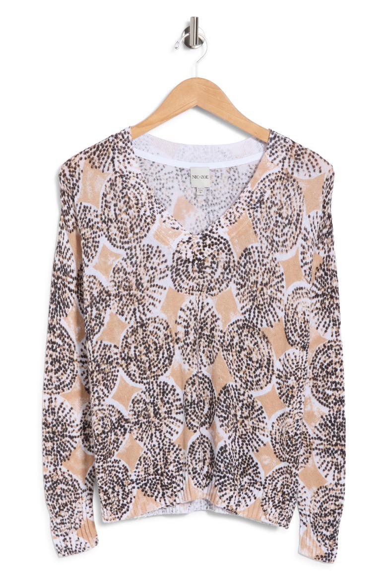 Sand Dollar Supersoft Sweater, Alternate, color, NEUTRAL MULTI