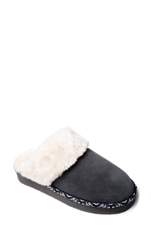 Cerise Faux Fur Lined Slipper (Women)