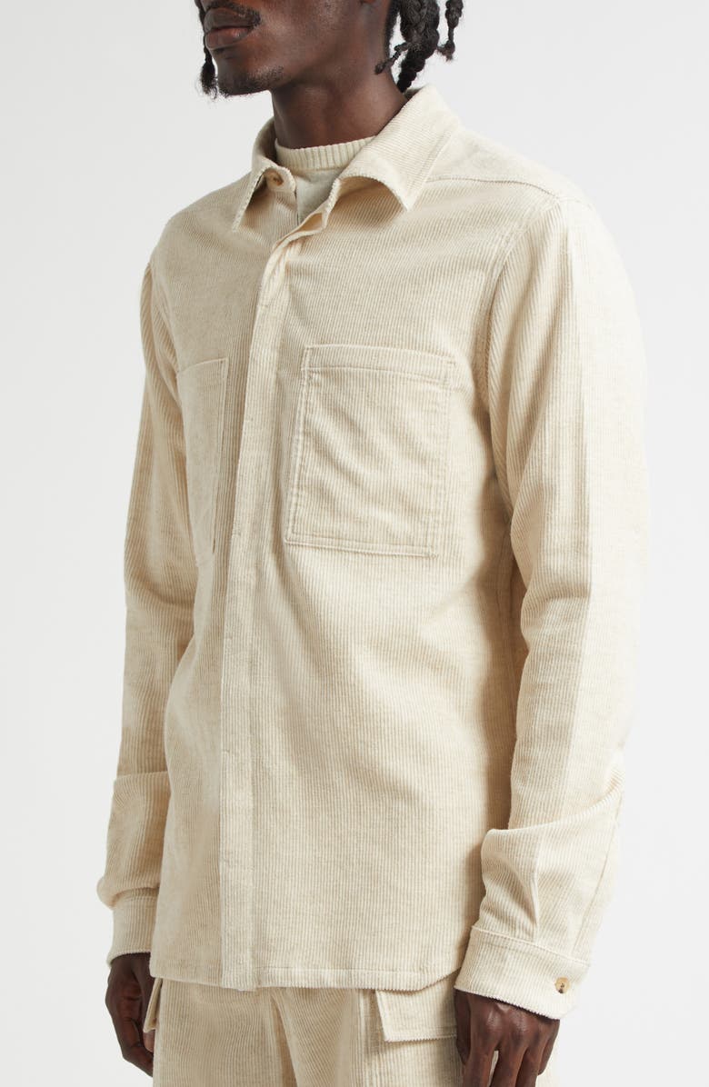 Rick Owens Work Shirt, Alternate, color, Natural