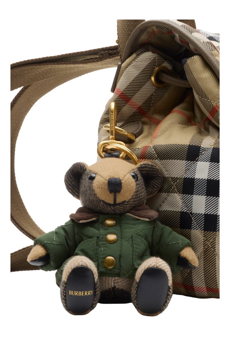 Burberry Thomas Bear Charm, Alternate, color, Shale Green