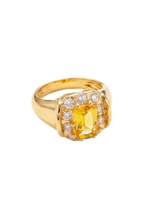 Cubic Zirconia Pinky Ring
