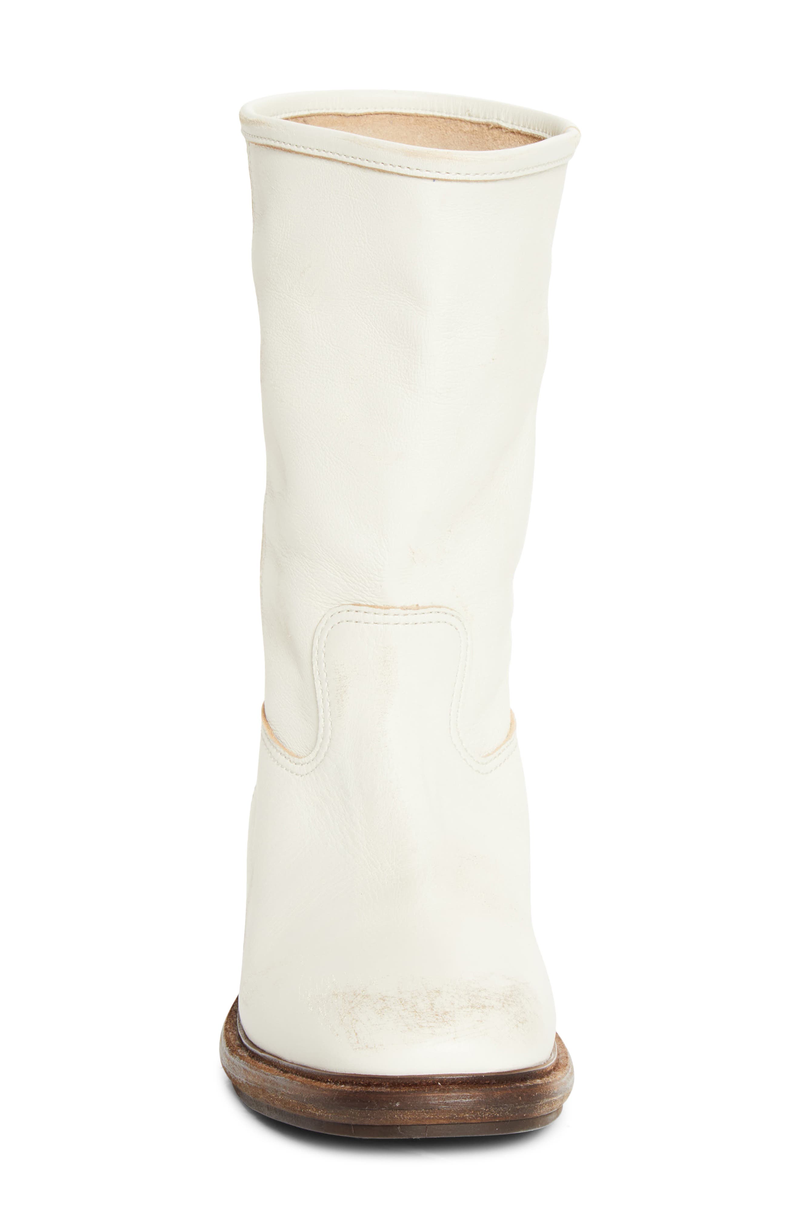 Prada Leather Boot, Alternate, color, Talco