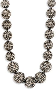 Kenneth Jay Lane Pavé Ball Necklace