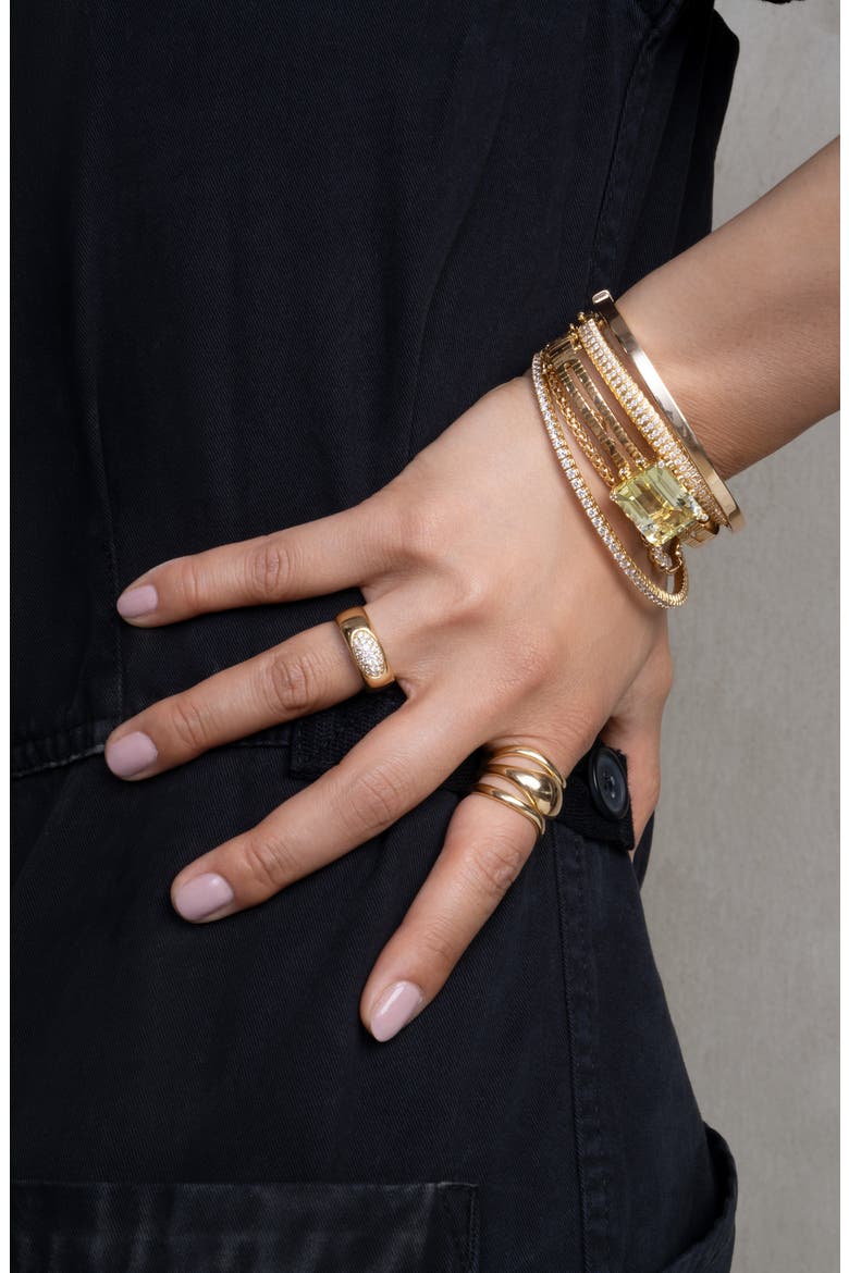 14K Gold Rectangular Bracelet, Alternate, color, 14K YELLOW GOLD