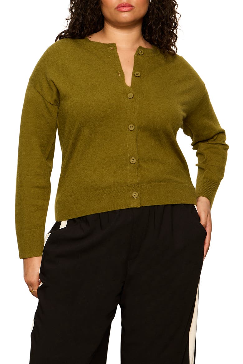 Must-Have Cardigan, Main, color, MARTINI OLIVE GREEN