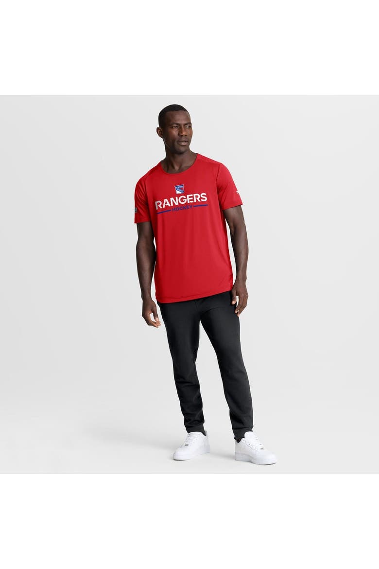 Men's Fanatics Red New York Rangers Authentic Pro Rink Tech T-Shirt, Alternate, color, Red