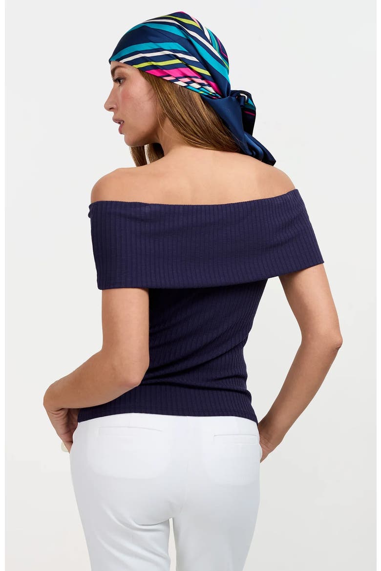 Prizma Off-Shoulder Top, Alternate, color, Indigo