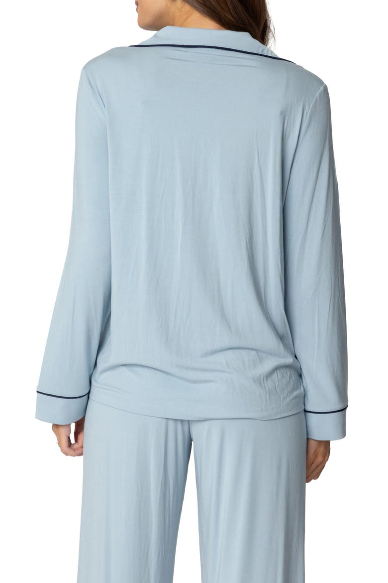 Jeanette Button-Up Pajama Top, Alternate, color, LIGHT-BLUE