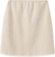 MANGO Checkered Midi Skirt